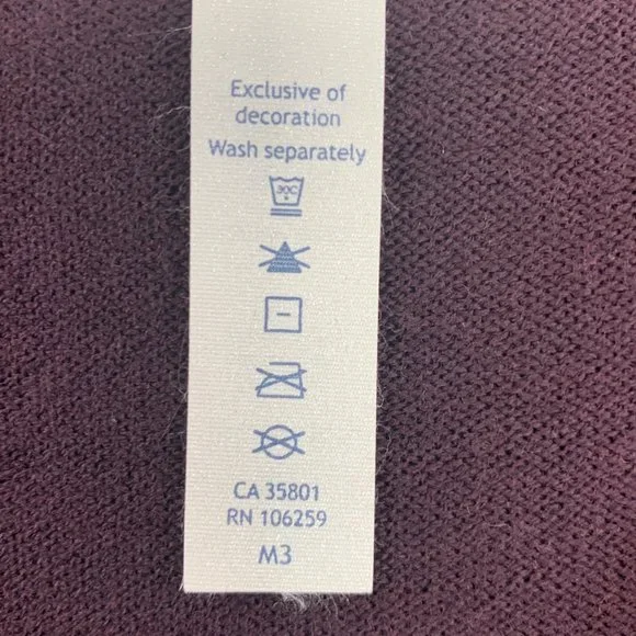 Lululemon Merino Wool Sit In Lotus Wrap ll Sweater Size 12 Heathered Plum - Picture 9 of 12